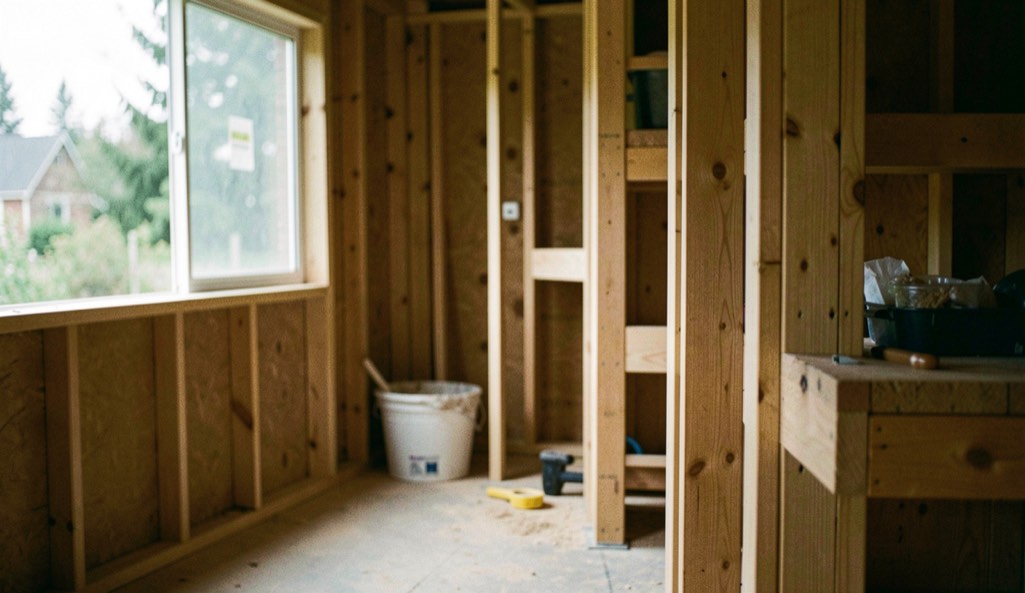 Un détail de matière et de lumière illustre la question de maison durable définition dans un espace construit